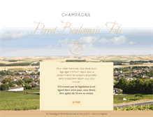 Tablet Screenshot of champagneperrot.com